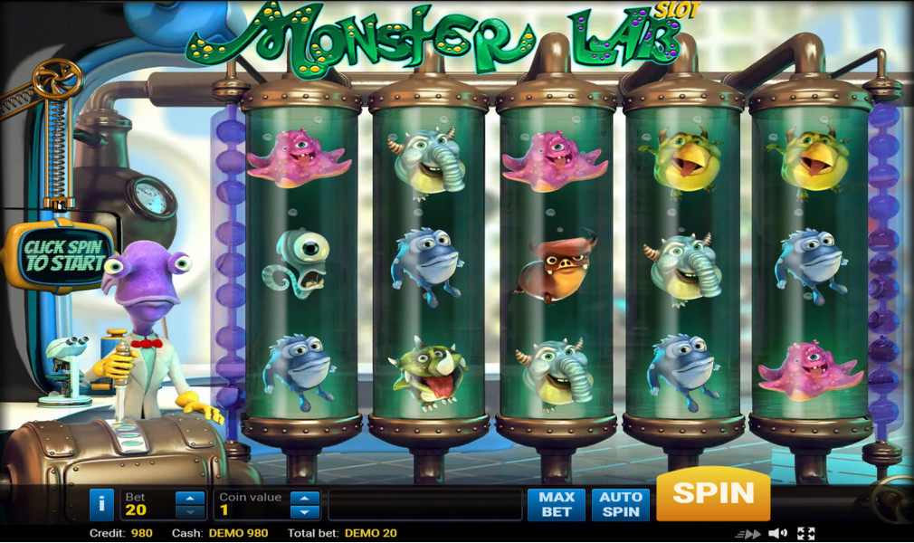 Игровой автомат «Monster Lab» в casino Vulkan